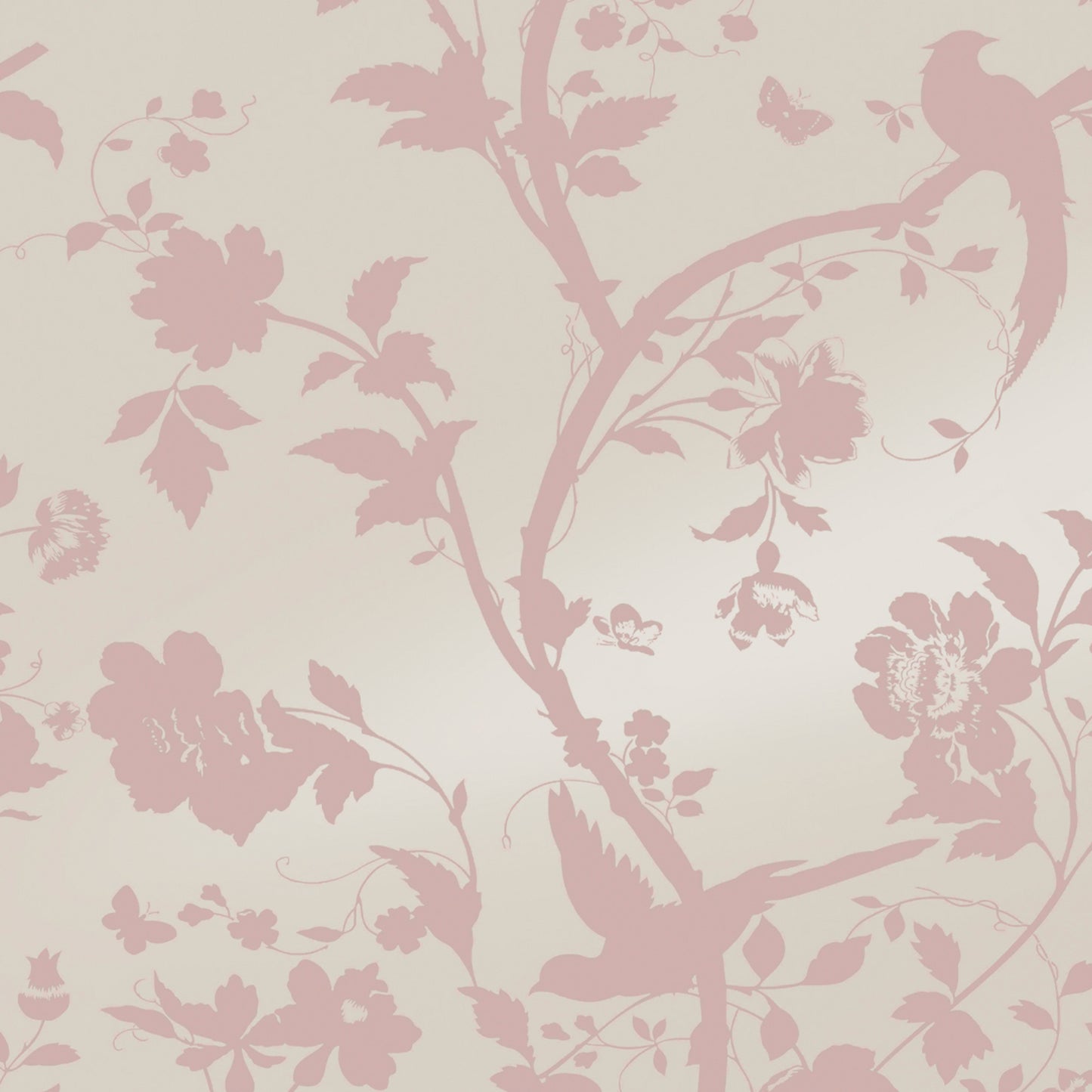 Purchase Laura Ashley Wallpaper Pattern 113389 Oriental Garden Pearlescent Chalk Pink