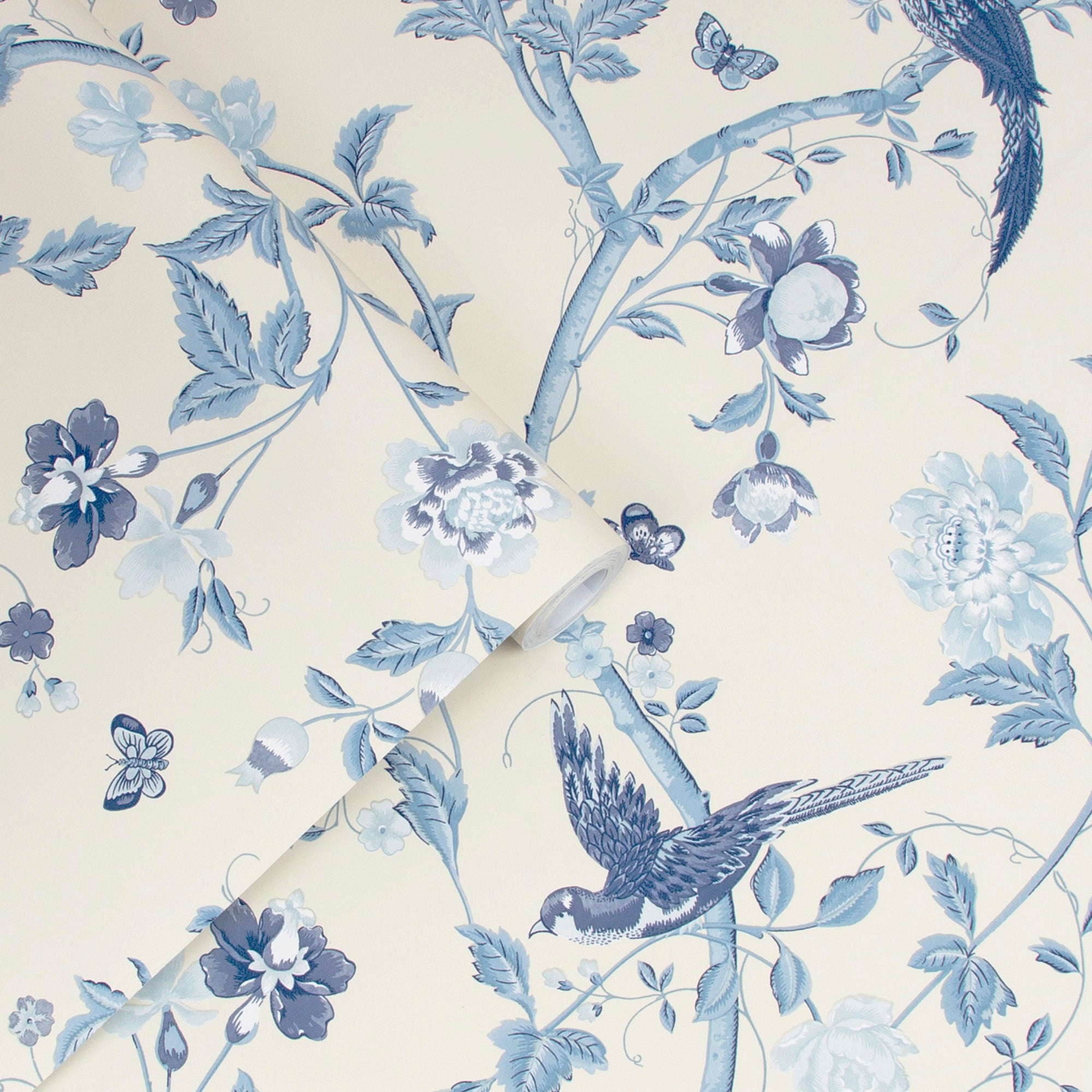 じんじん⭐︎ 113390 | Summer Palace Royal Blue - Laura Ashley Wallpaper