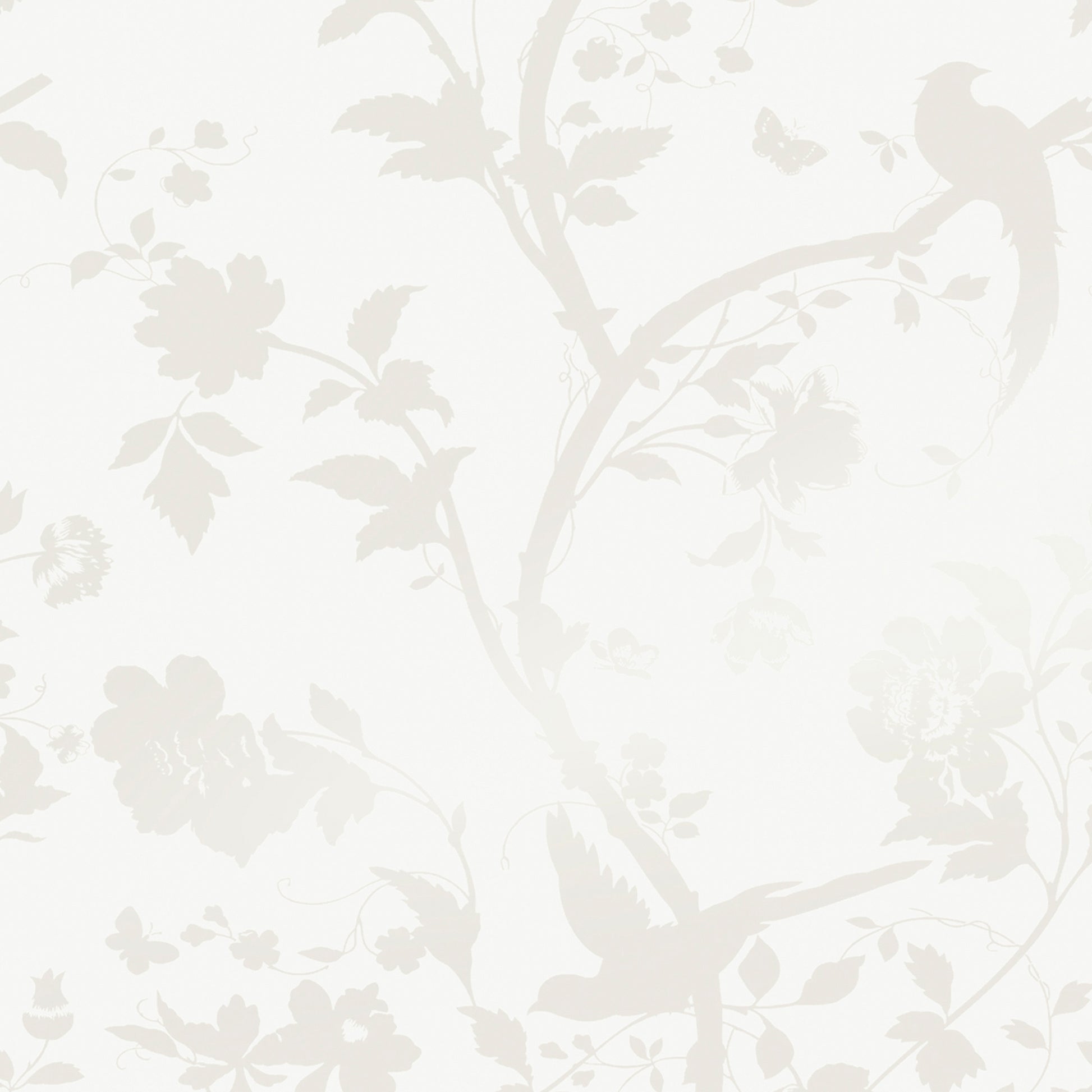 Purchase Laura Ashley Wallpaper Item# 113391 Oriental Garden Pearlescent White