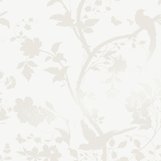 Purchase Laura Ashley Wallpaper Item# 113391 Oriental Garden Pearlescent White