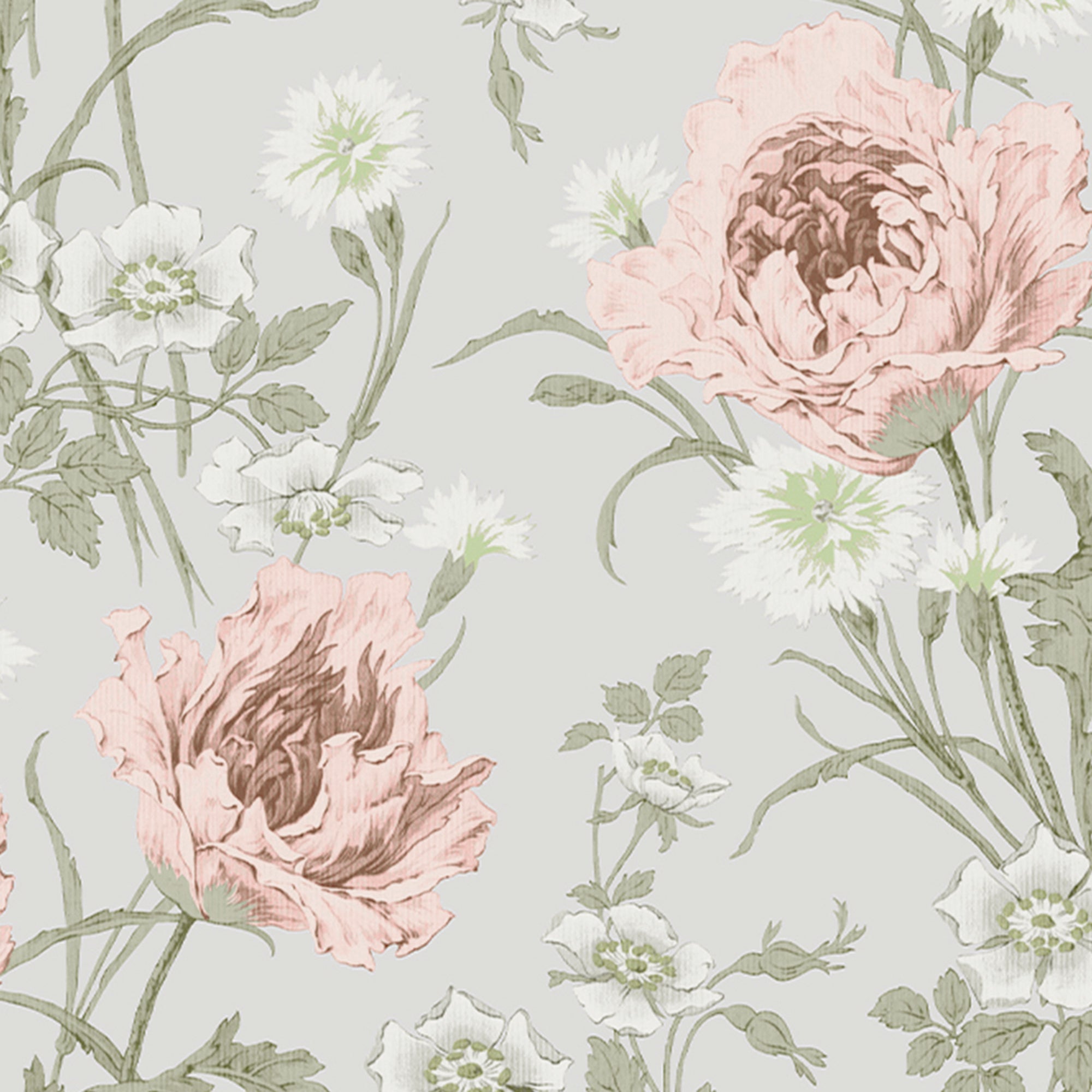 113395 | Aurelie Natural - Laura Ashley Wallpaper