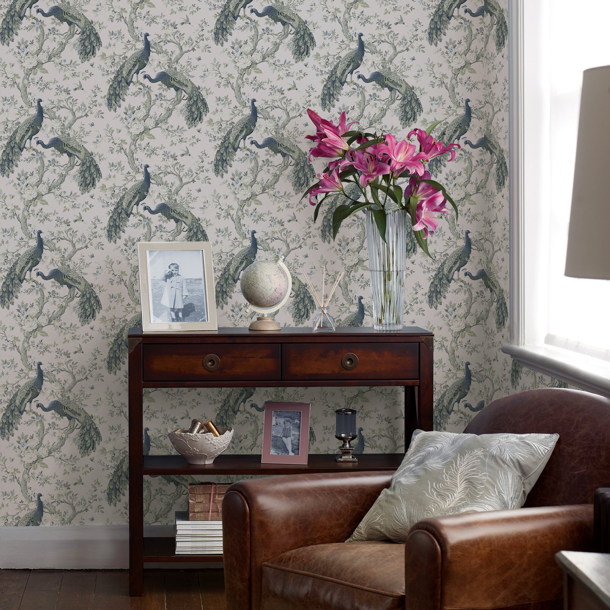 Purchase Laura Ashley Wallpaper Pattern# 113397 Belvedere Midnight