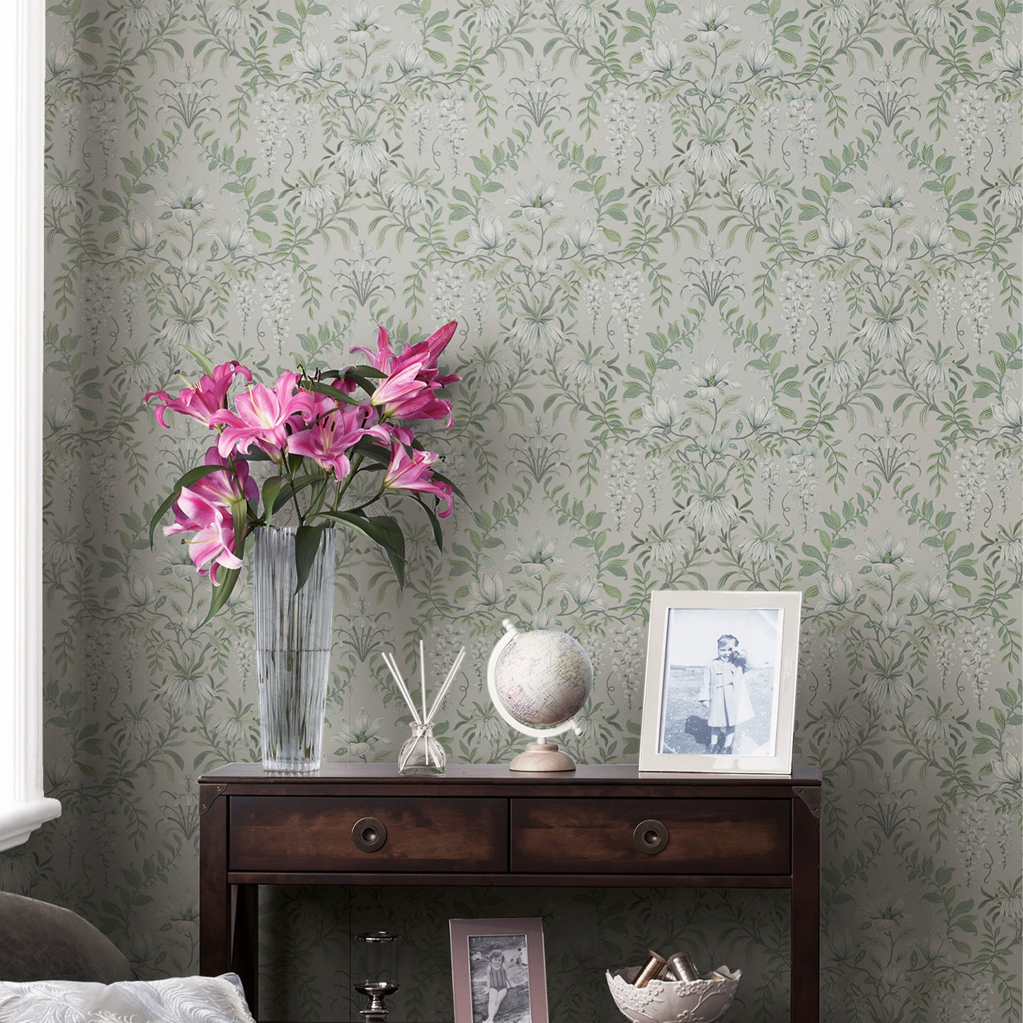 Purchase Laura Ashley Wallpaper SKU 113406 Parterre Sage