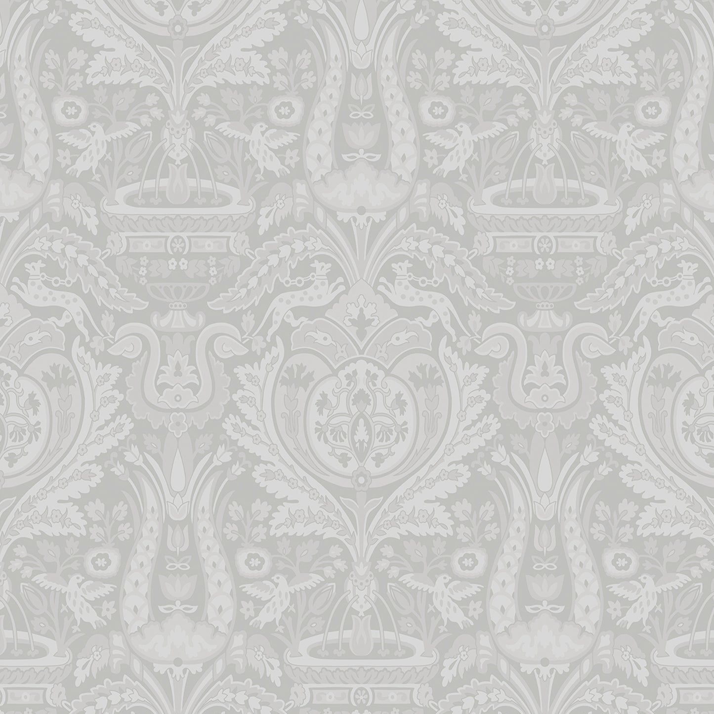 Purchase Laura Ashley Wallpaper Item# 113410 Heraldic Damask Slate Grey