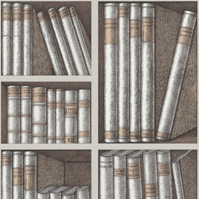 Sample 114/15029 Ex Libris Beige Cole and Son Wallpaper