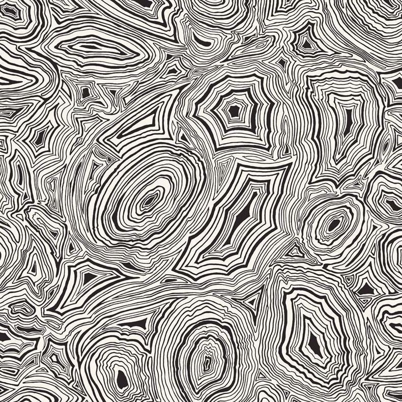 Sample 114/17036 Malachite Black Cole and Son Wallpaper