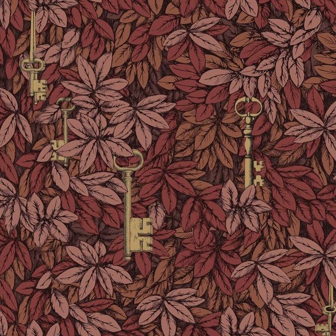 Sample 114-9019 Chiavi Segrete, Autumnal Leaves Print by Cole and Son Wallpaper