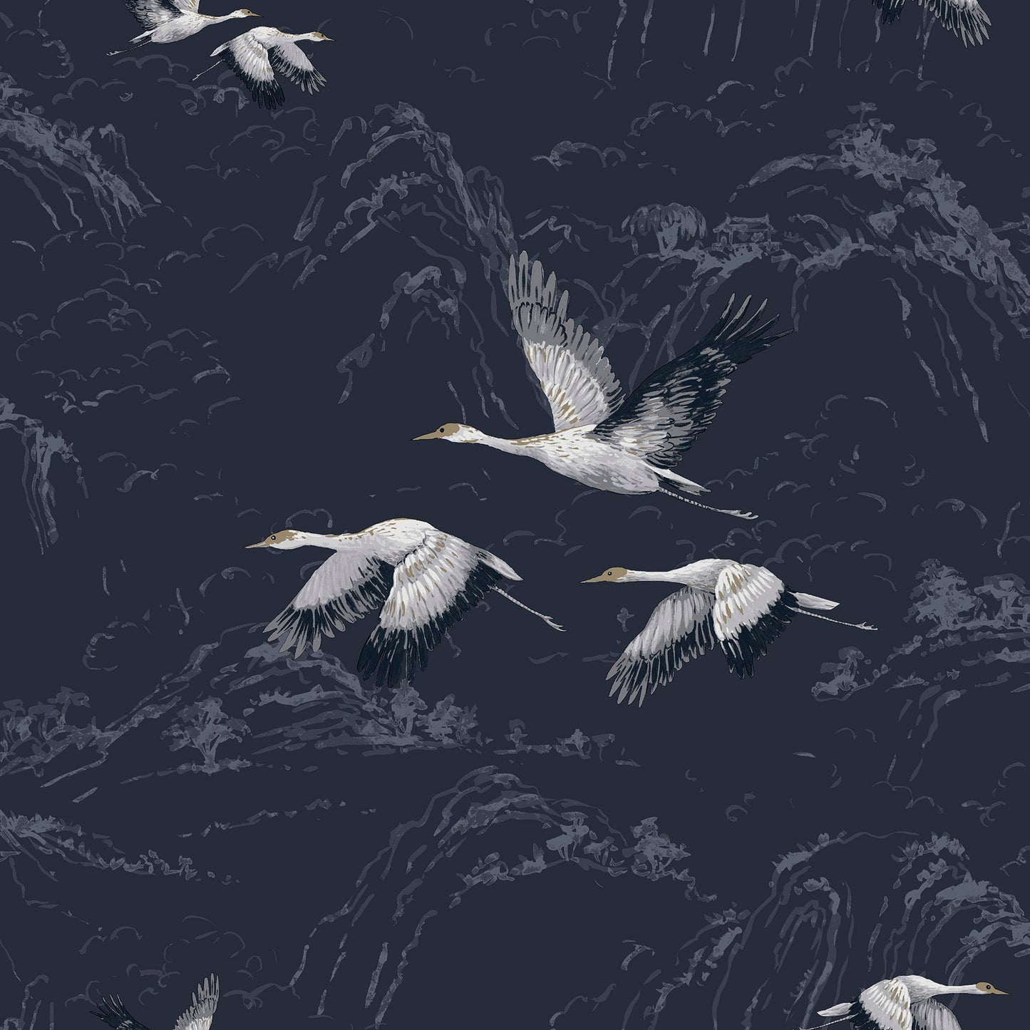 Purchase Laura Ashley Wallpaper Product 114894 Animalia Midnight