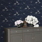 Purchase Laura Ashley Wallpaper Product 114894 Animalia Midnight