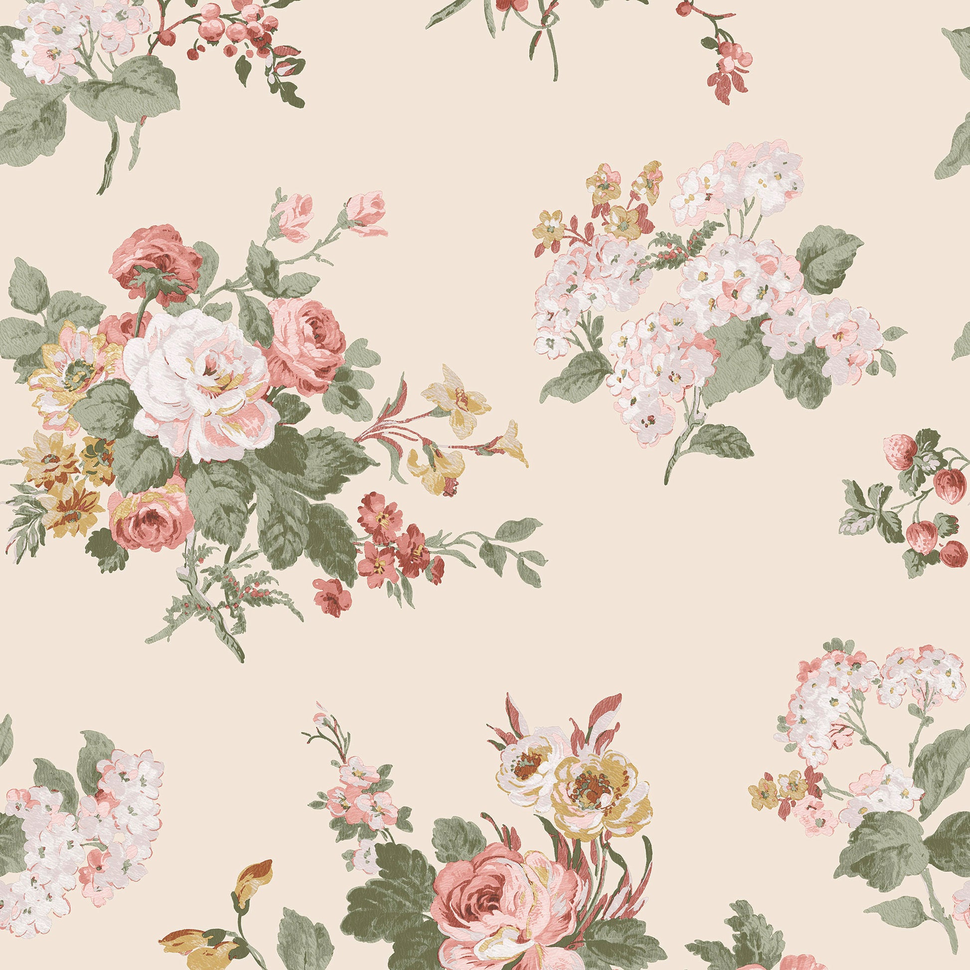 Purchase Laura Ashley Wallpaper Product# 114897 Rosemore Pale Sable