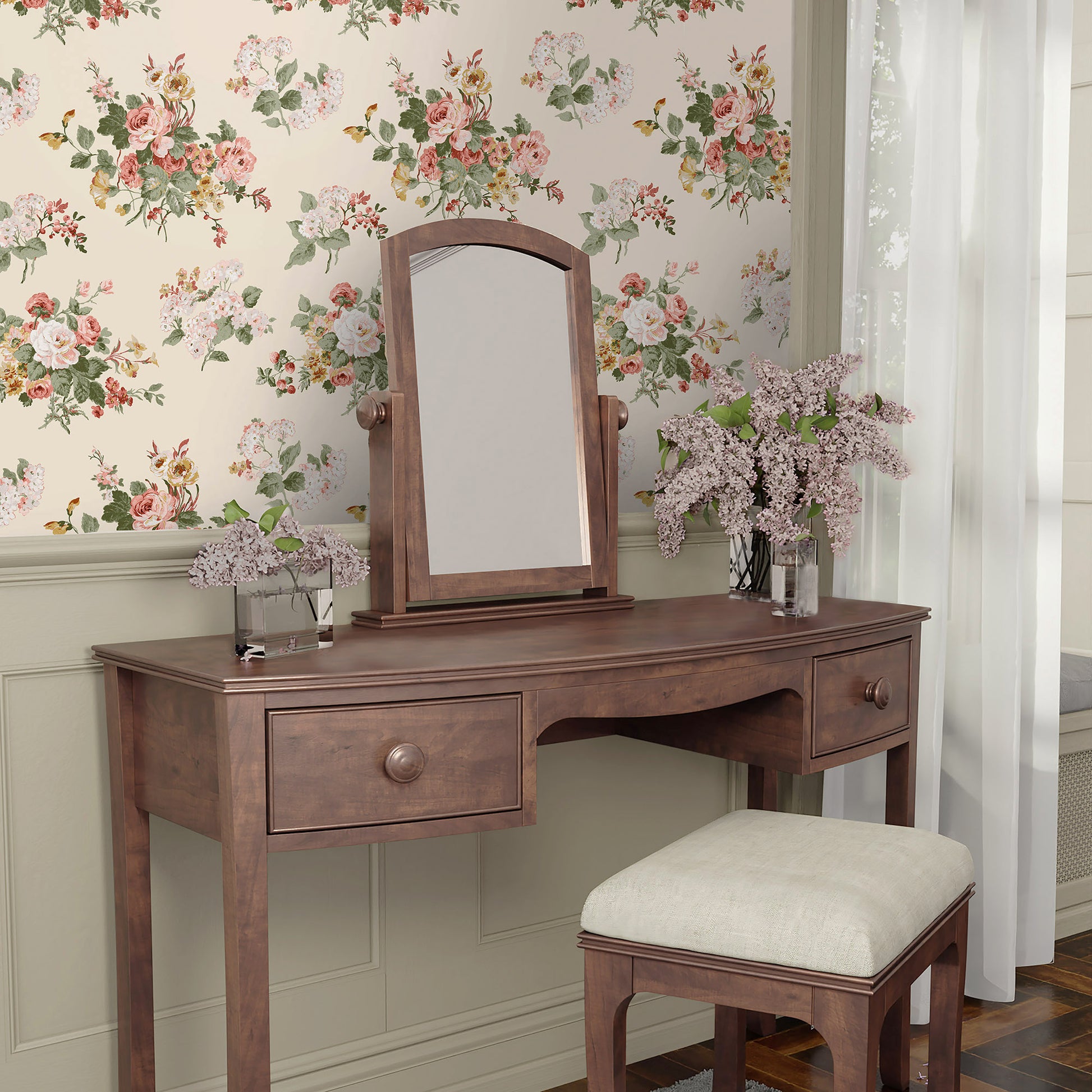 Purchase Laura Ashley Wallpaper Product# 114897 Rosemore Pale Sable