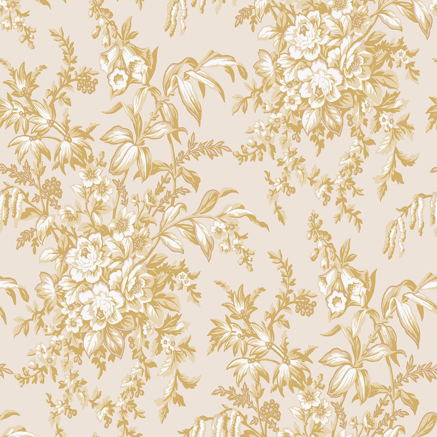 Purchase Laura Ashley Wallpaper SKU 114900 Picardie Pale Gold