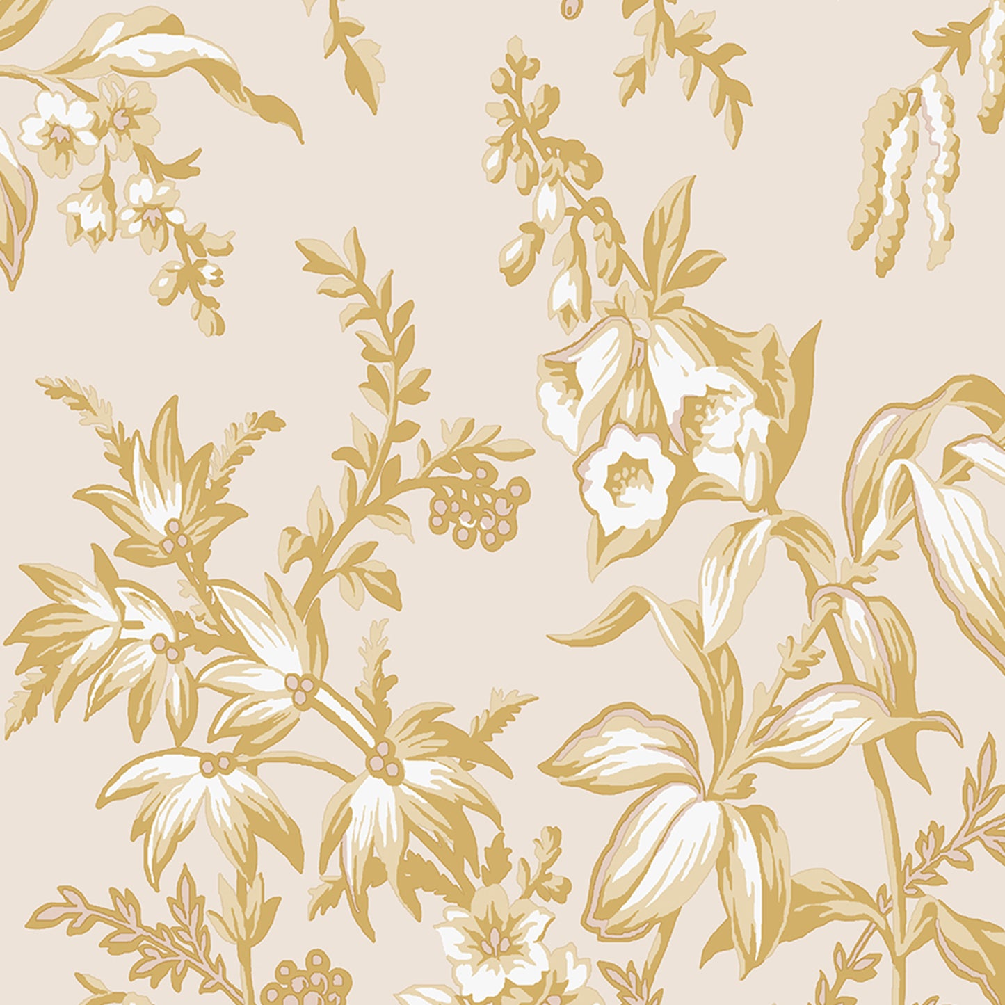 Purchase Laura Ashley Wallpaper SKU 114900 Picardie Pale Gold