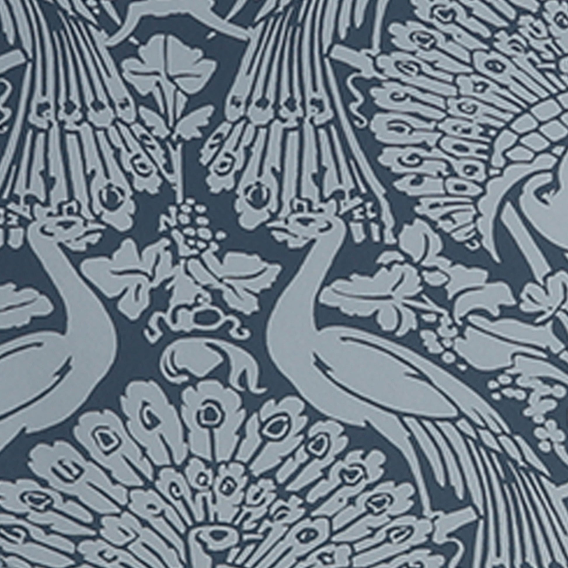 Purchase Laura Ashley Wallpaper SKU# 114910 Peacock Damask Dusky Seaspray