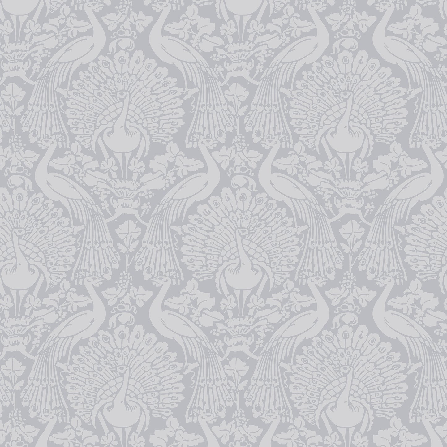 Purchase Laura Ashley Wallpaper Pattern# 114911 Peacock Damask Pale Slate