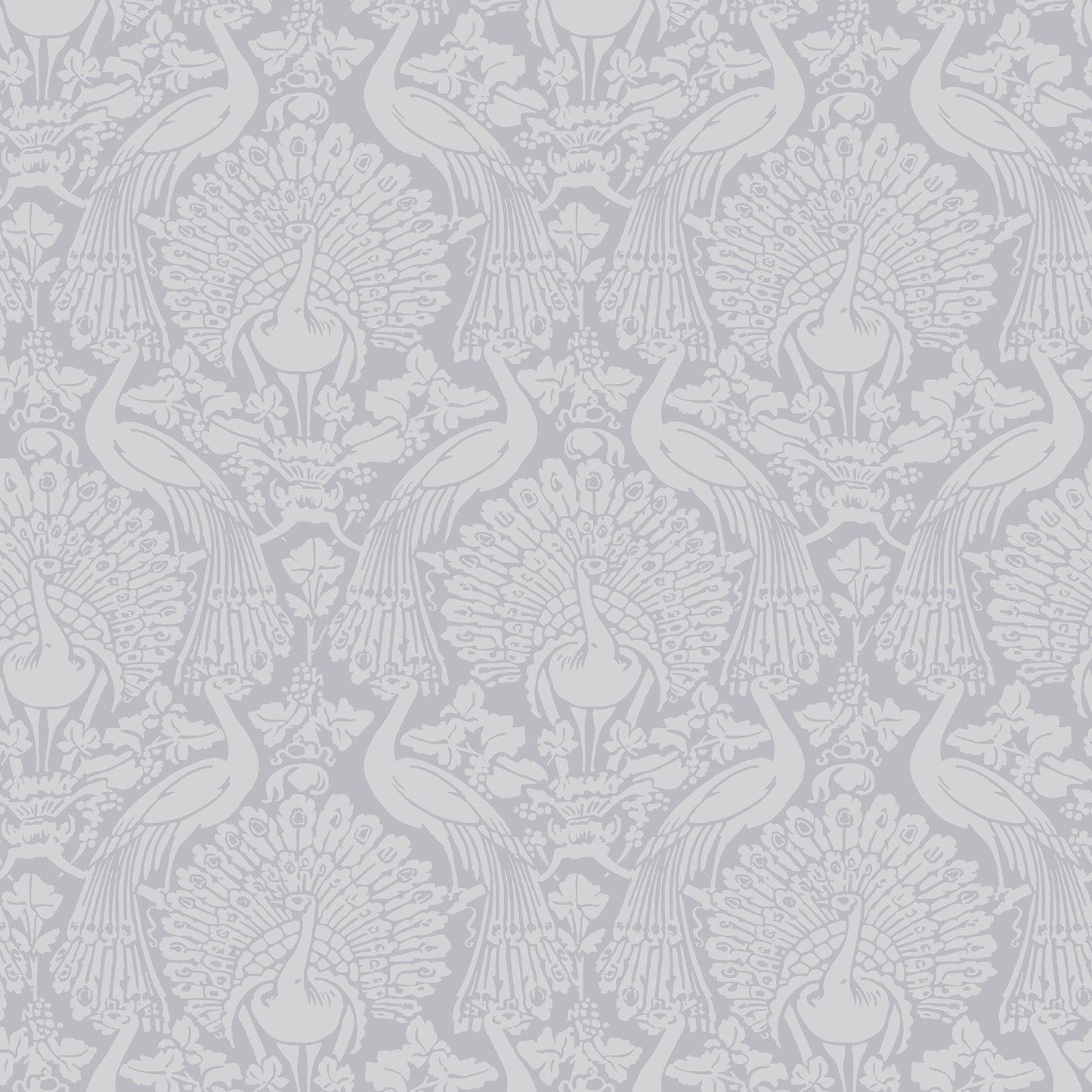 Purchase Laura Ashley Wallpaper Pattern# 114911 Peacock Damask Pale Slate