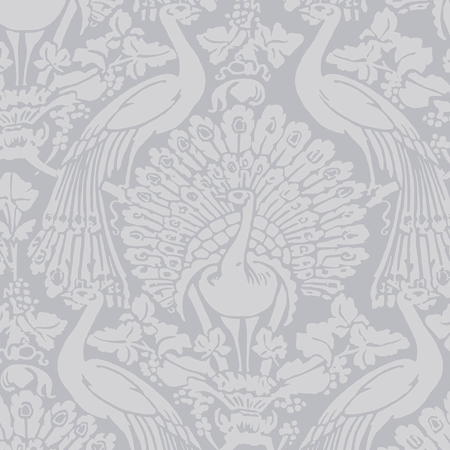 Purchase Laura Ashley Wallpaper Pattern# 114911 Peacock Damask Pale Slate