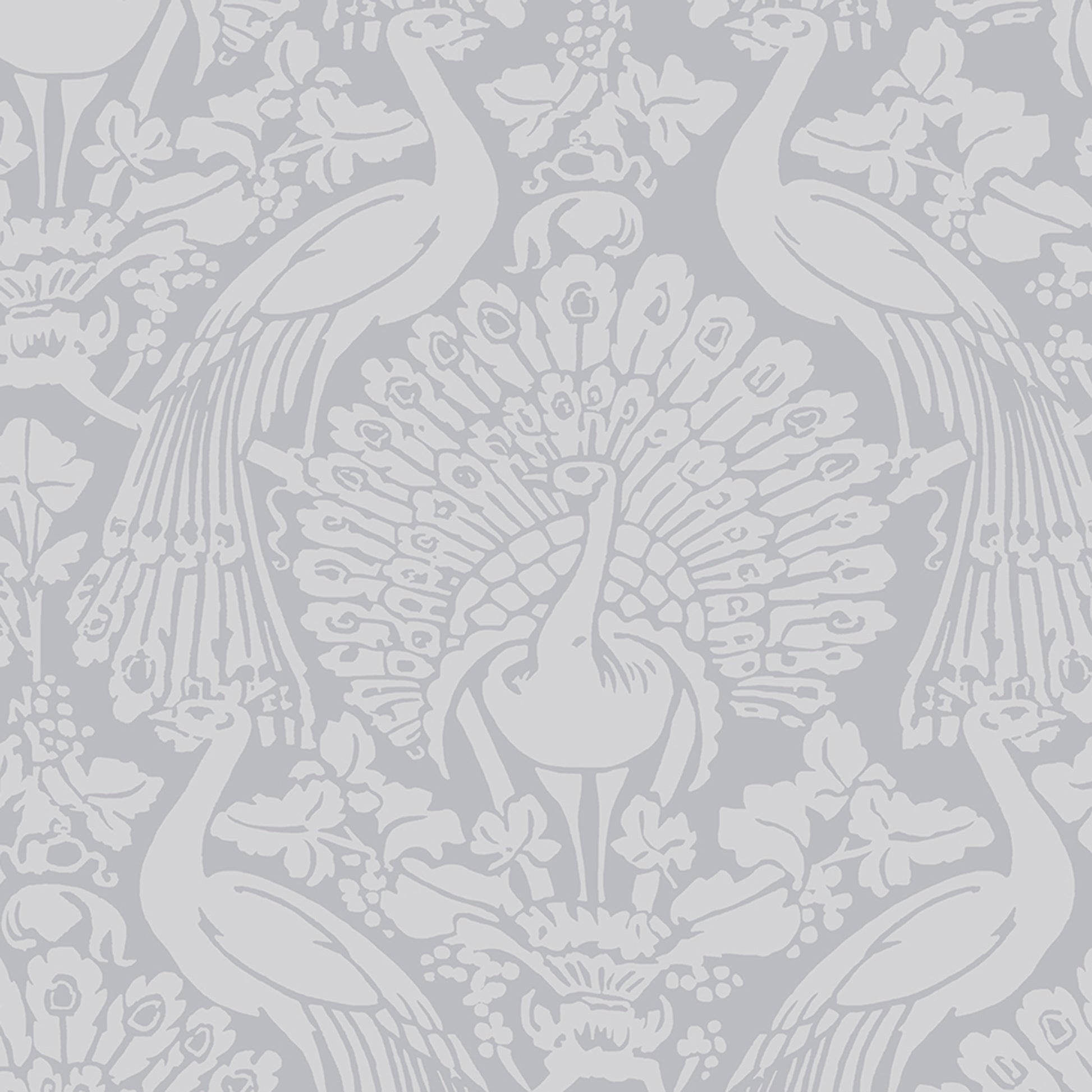 Purchase Laura Ashley Wallpaper Pattern# 114911 Peacock Damask Pale Slate