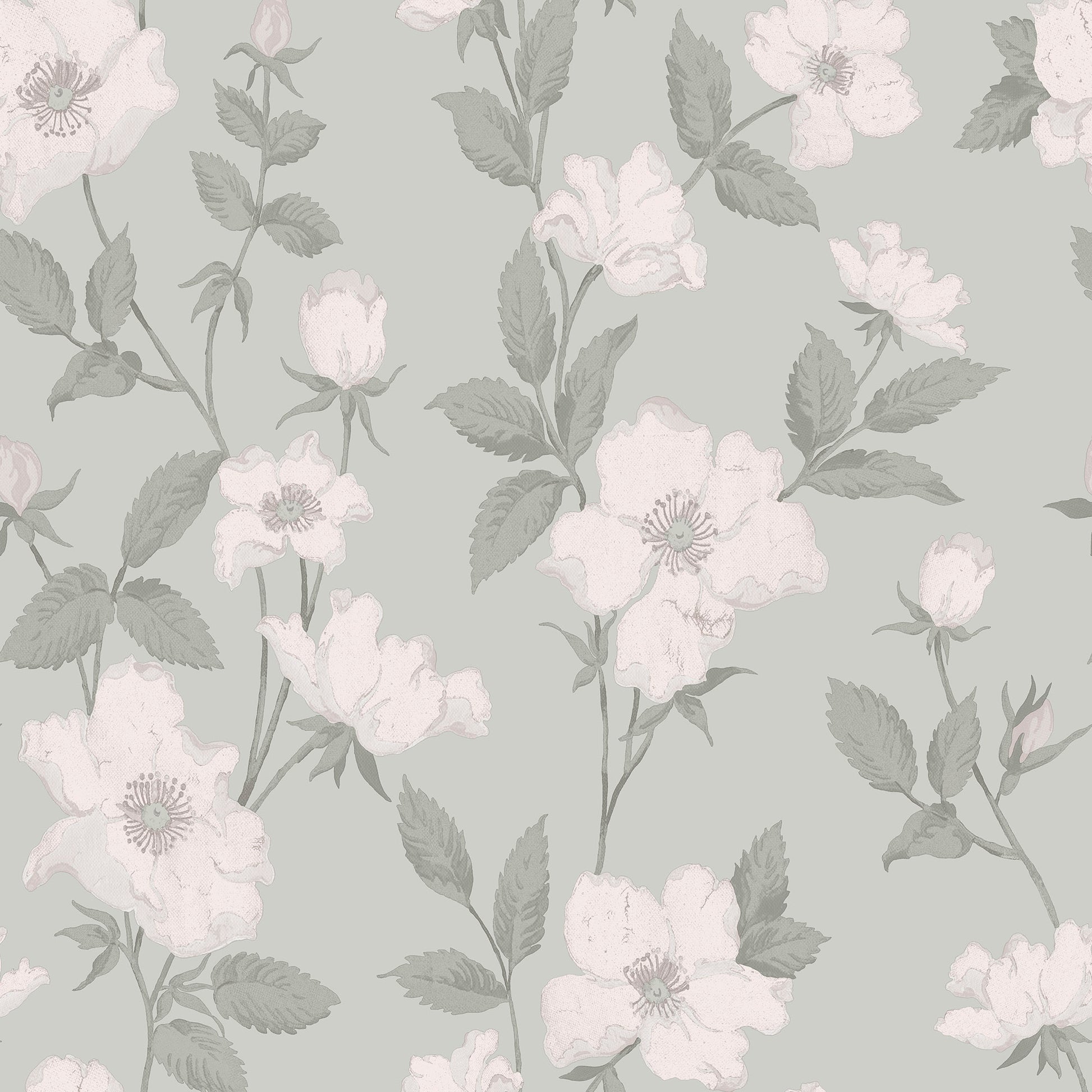 Purchase Laura Ashley Wallpaper Pattern 114917 Fleurir Smoke Green