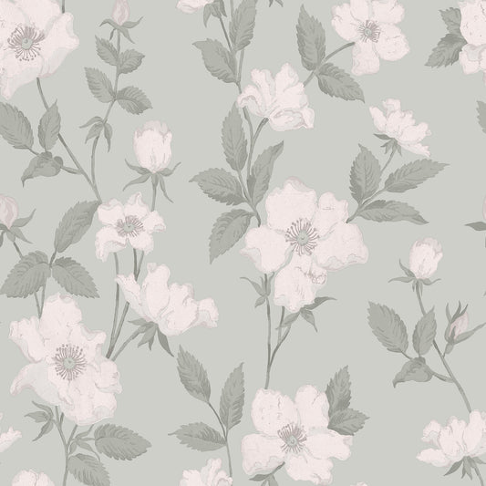Purchase Laura Ashley Wallpaper Pattern 114917 Fleurir Smoke Green