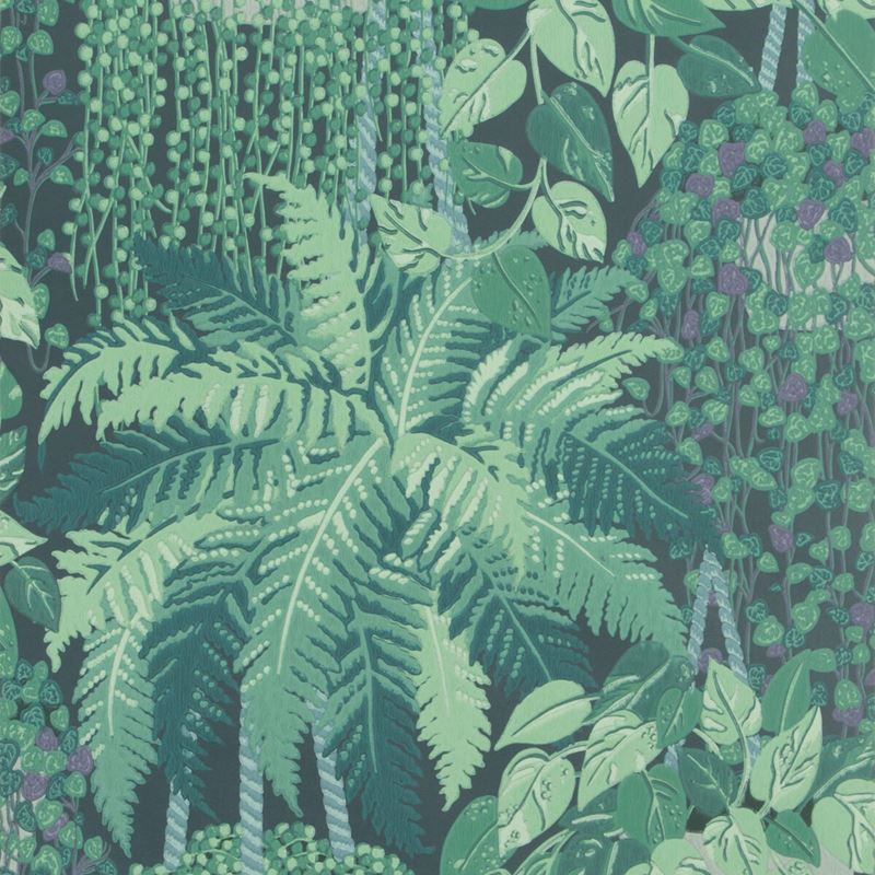 Sample 115-7022 Fern, Viridian And Teal Print by Cole and Son Wallpaper
