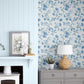 Purchase Laura Ashley Wallpaper SKU# 115258 Rambling Rector Blue Sky