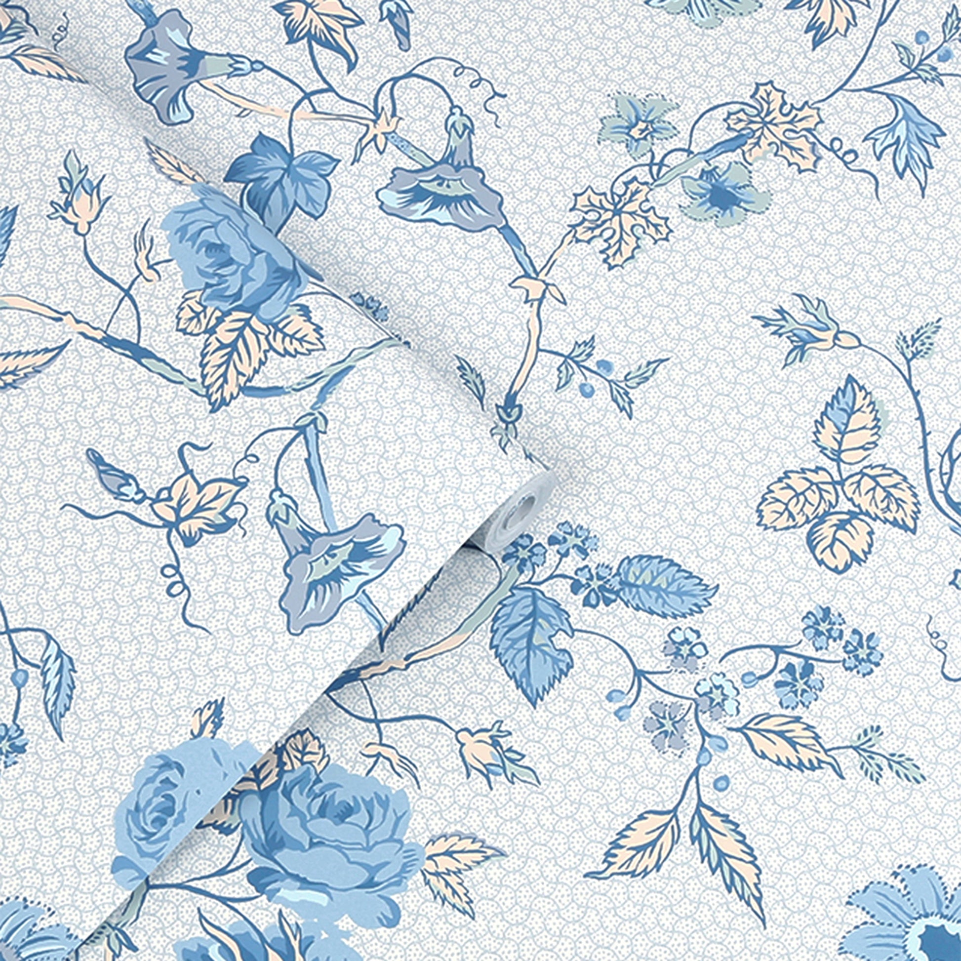 Purchase Laura Ashley Wallpaper SKU# 115258 Rambling Rector Blue Sky