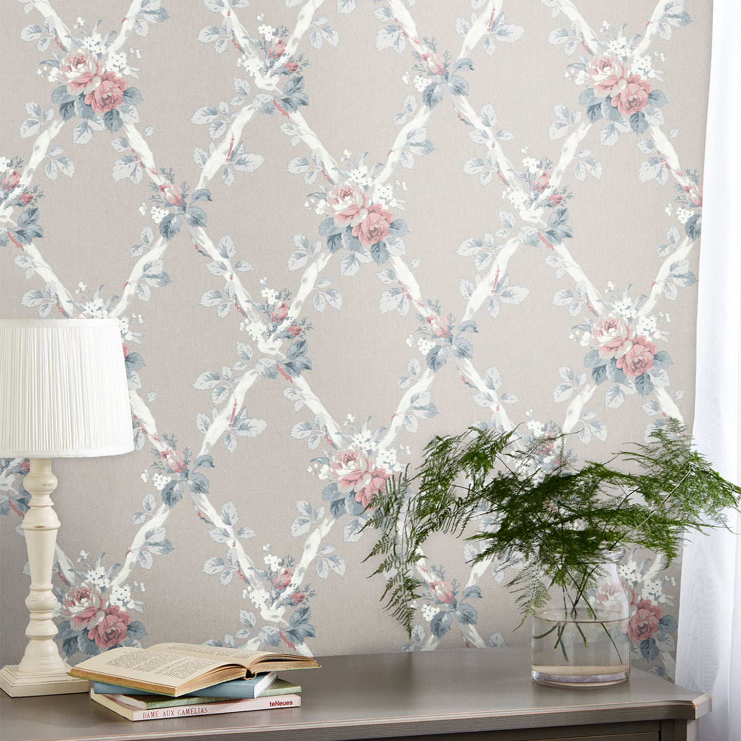 Purchase Laura Ashley Wallpaper Pattern number 115267 Elwyn Dove Grey