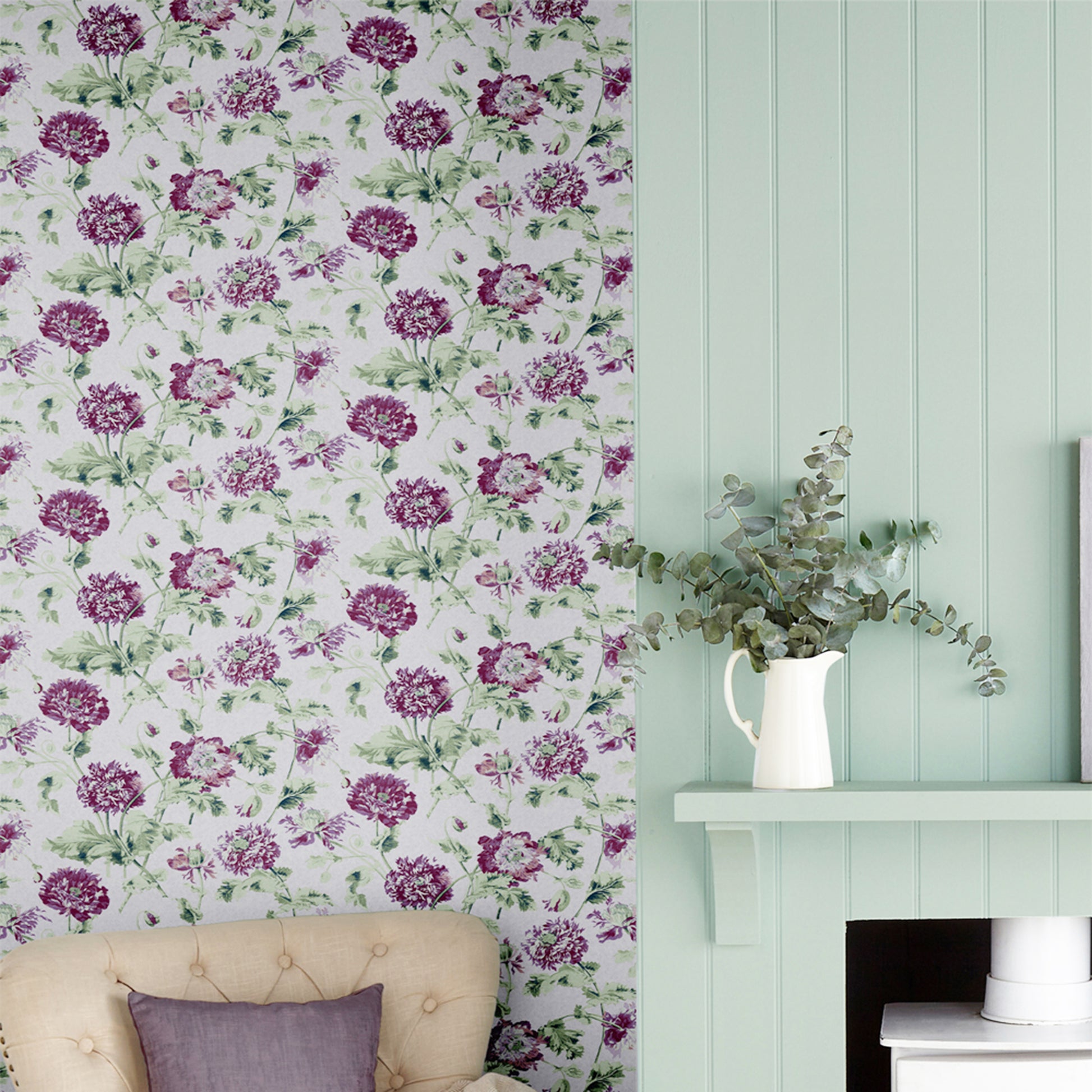 Purchase Laura Ashley Wallpaper Product 115268 Hepworth Grape