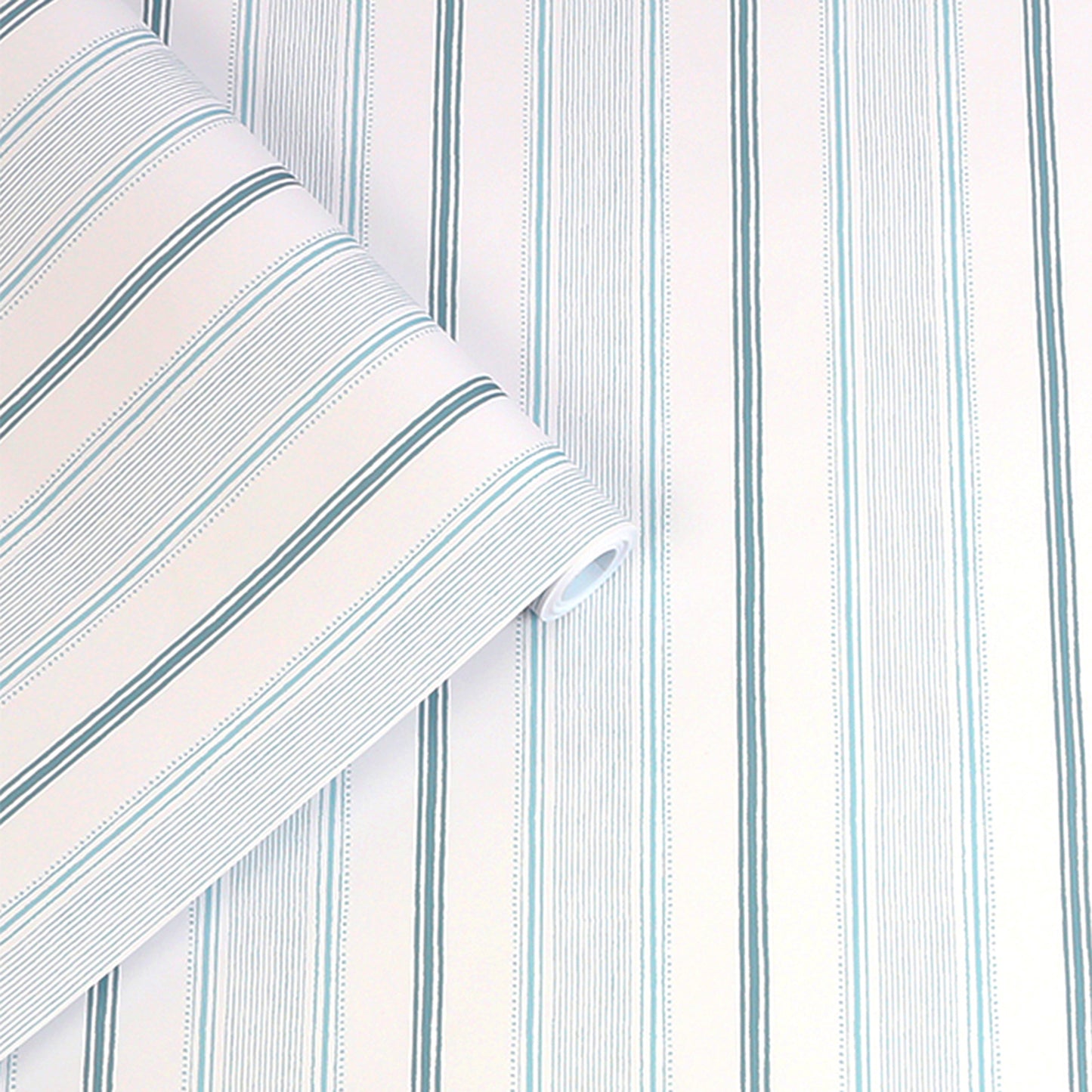 Purchase Laura Ashley Wallpaper Product# 115271 Heacham Stripe Seaspray