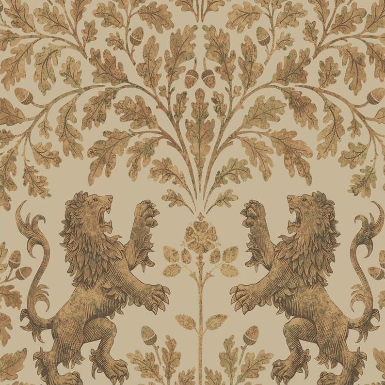 Sample 116/10037 Boscobel Oak Gold Novelty Cole and Son Wallpaper