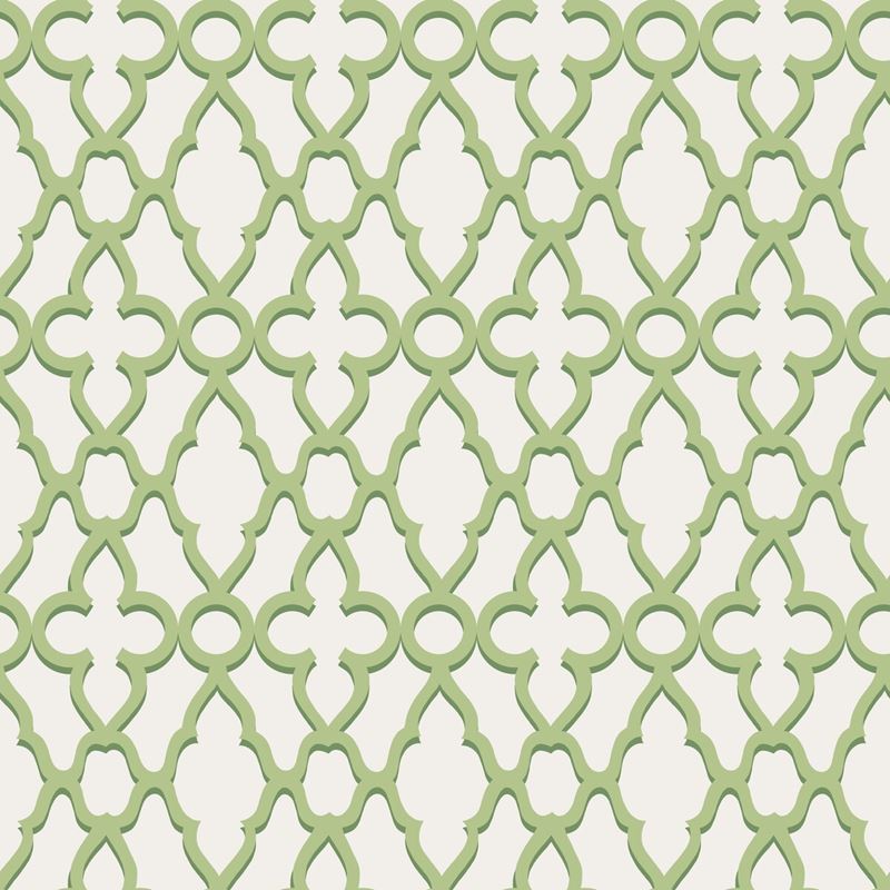 Sample 116/6022 Treillage Green Lattice Cole and Son Wallpaper