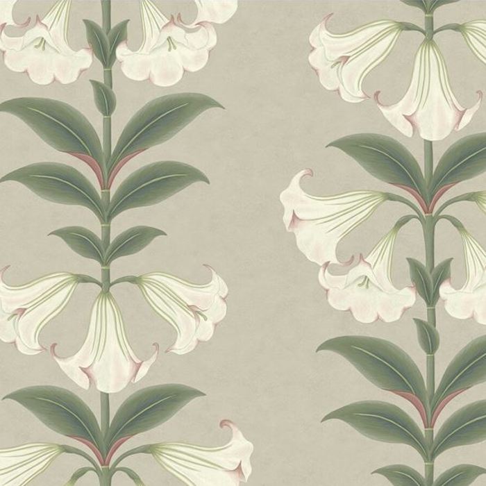 Sample 117/3007 Angels Trumpet Green Botanical Cole and Son Wallpaper