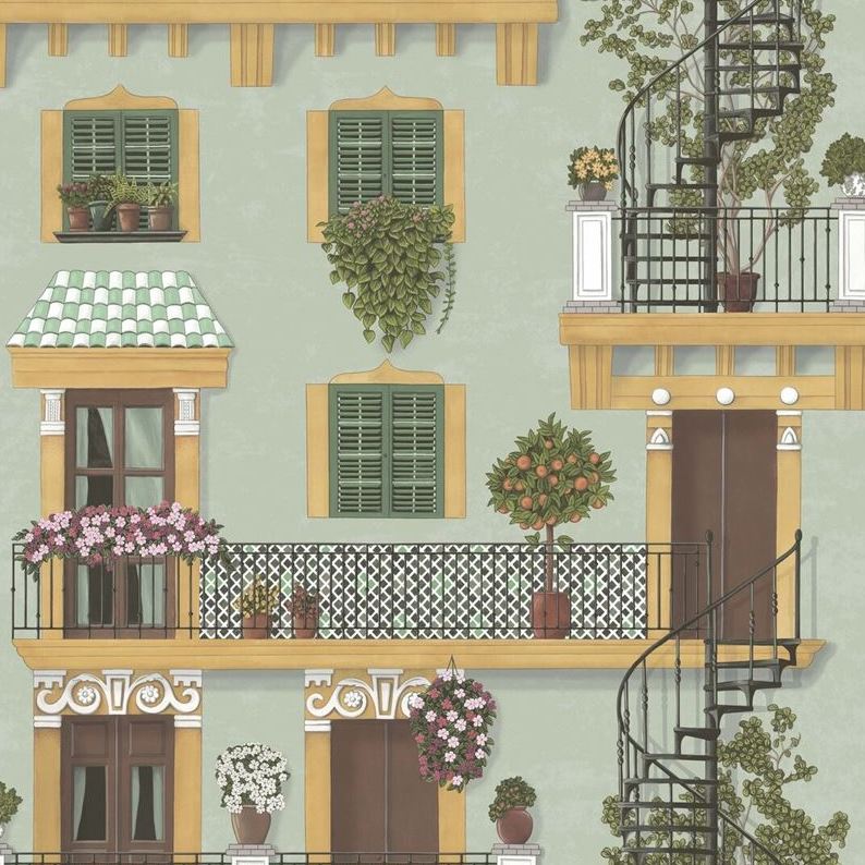 Sample 117/4012 Alfaro Blue Novelty Cole and Son Wallpaper