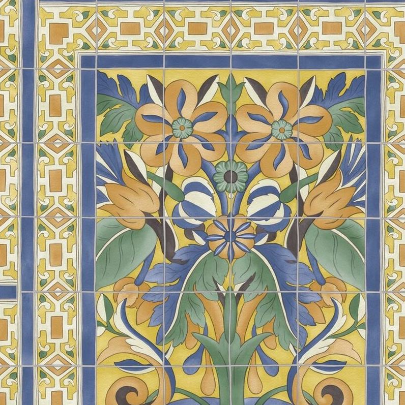 Sample 117/5015 Triana Yellow Botanical Cole and Son Wallpaper