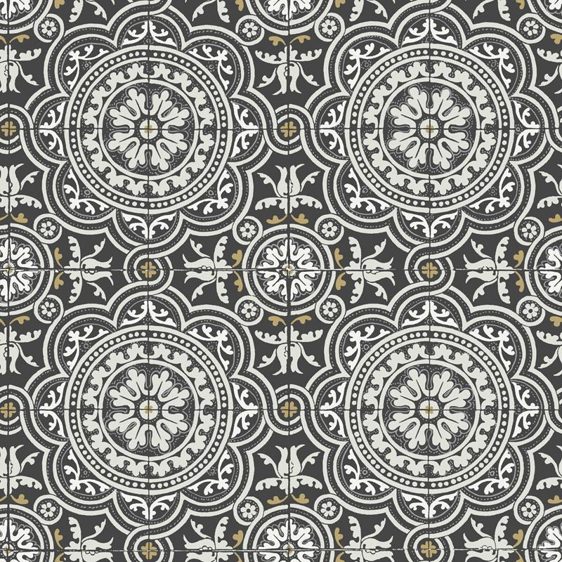 Sample 117/8022 Piccadilly Black Geometric Cole and Son Wallpaper