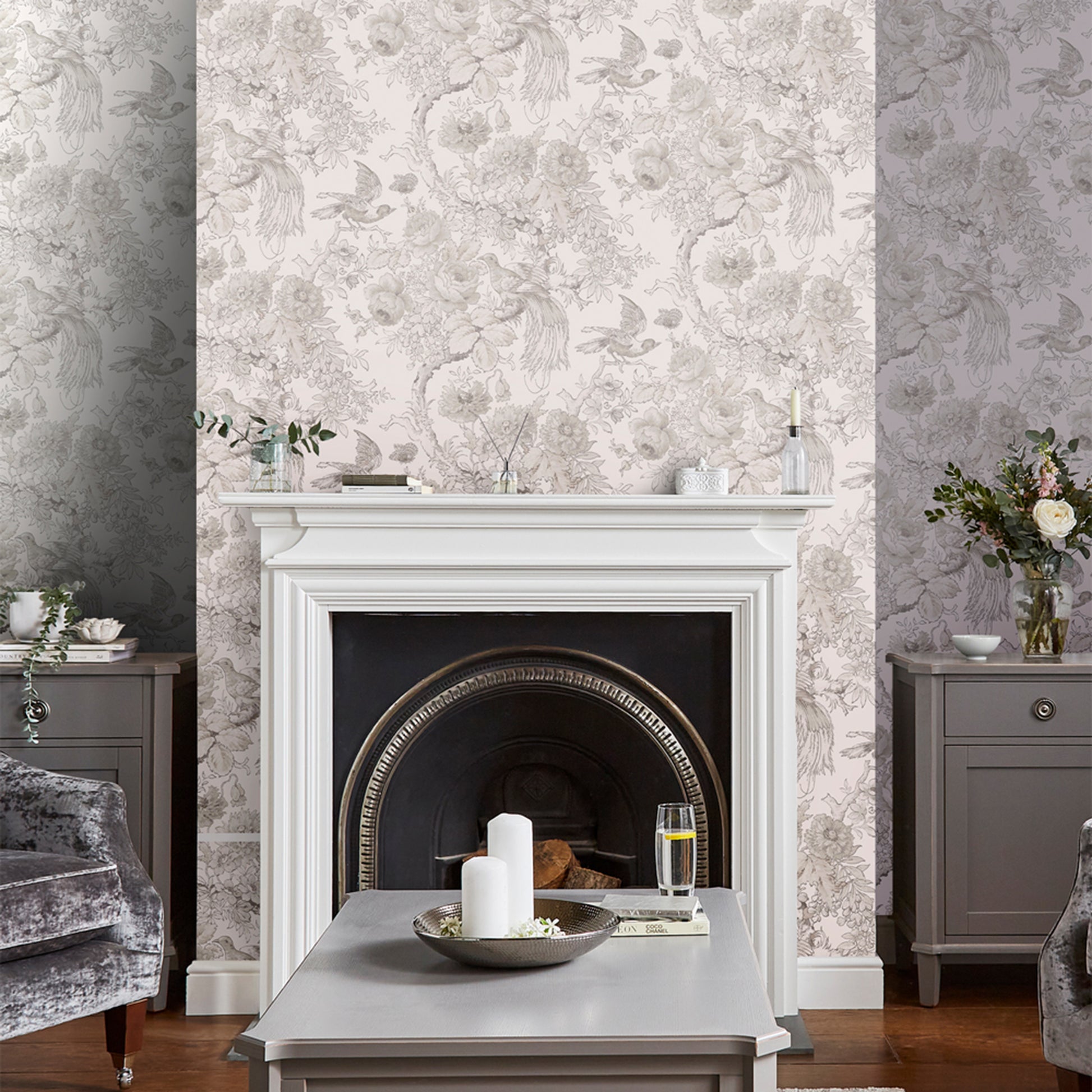 Purchase Laura Ashley Wallpaper Pattern 117805 Birtle Dove Grey