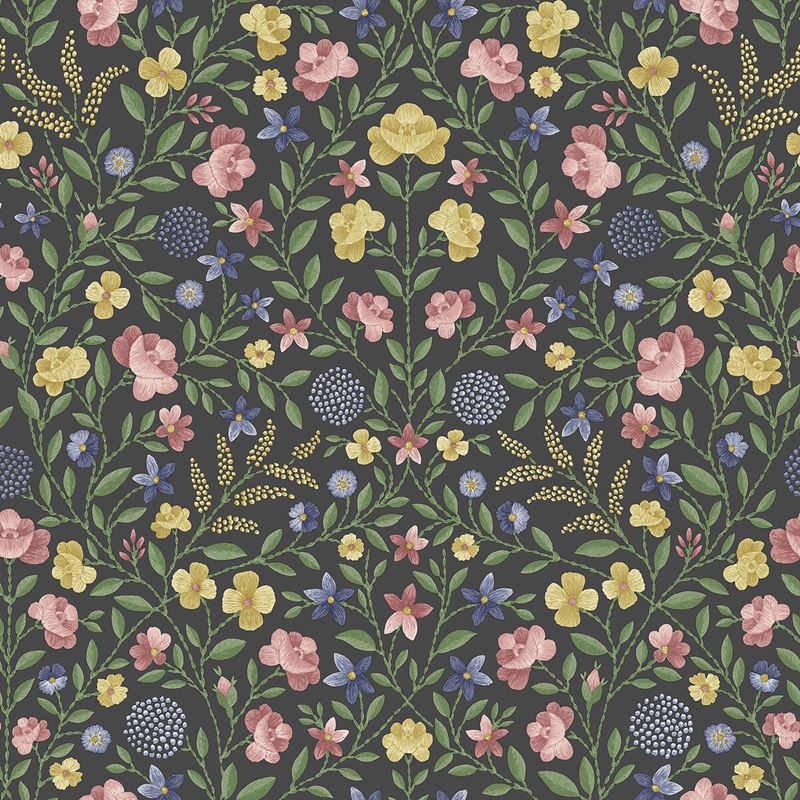 Sample 118/13030 Court Embroidery Multi Color Botanical Cole and Son Wallpaper