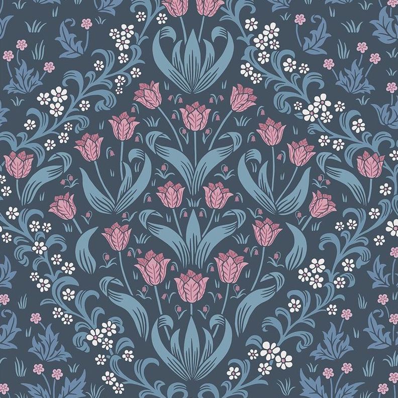 Sample 118/2004 Tudor Garden Multi Color Botanical Cole and Son Wallpaper