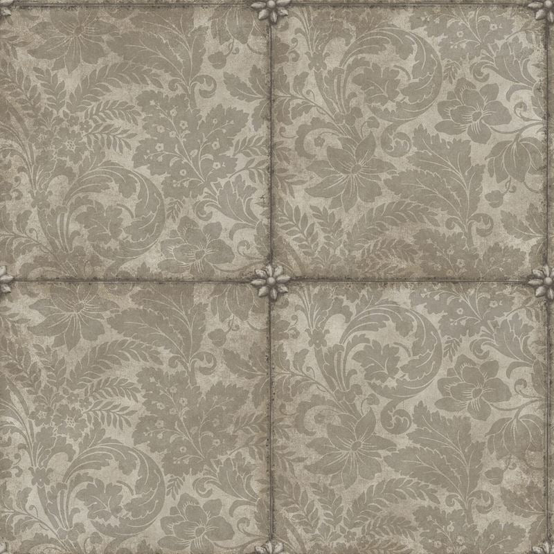 Sample 118/4008 King S Argent M Glvr Foil Damask Cole and Son Wallpaper