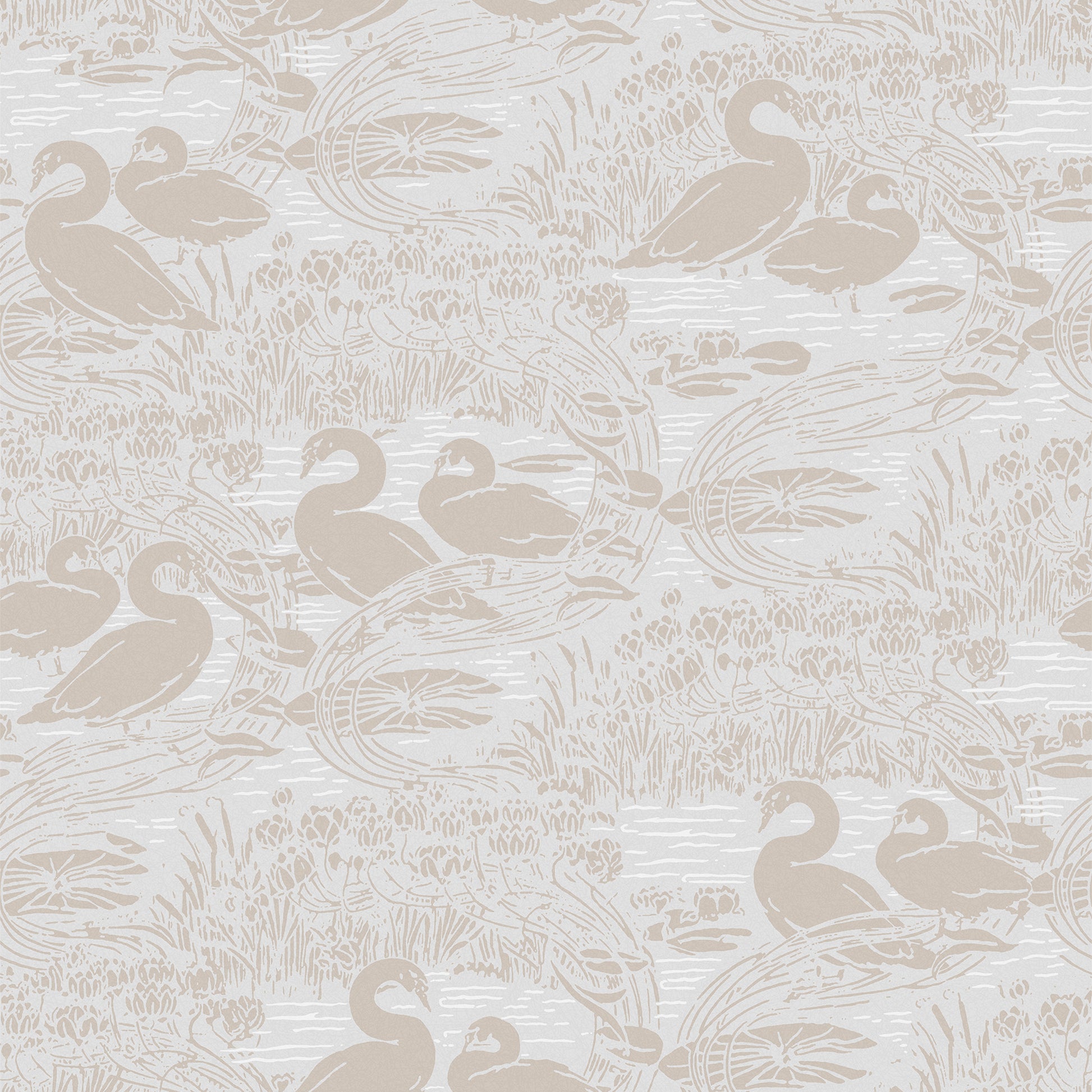 Purchase Laura Ashley Wallpaper Pattern number 118471 Swans Dove Grey