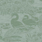 Purchase Laura Ashley Wallpaper SKU 118472 Swans Jade Green