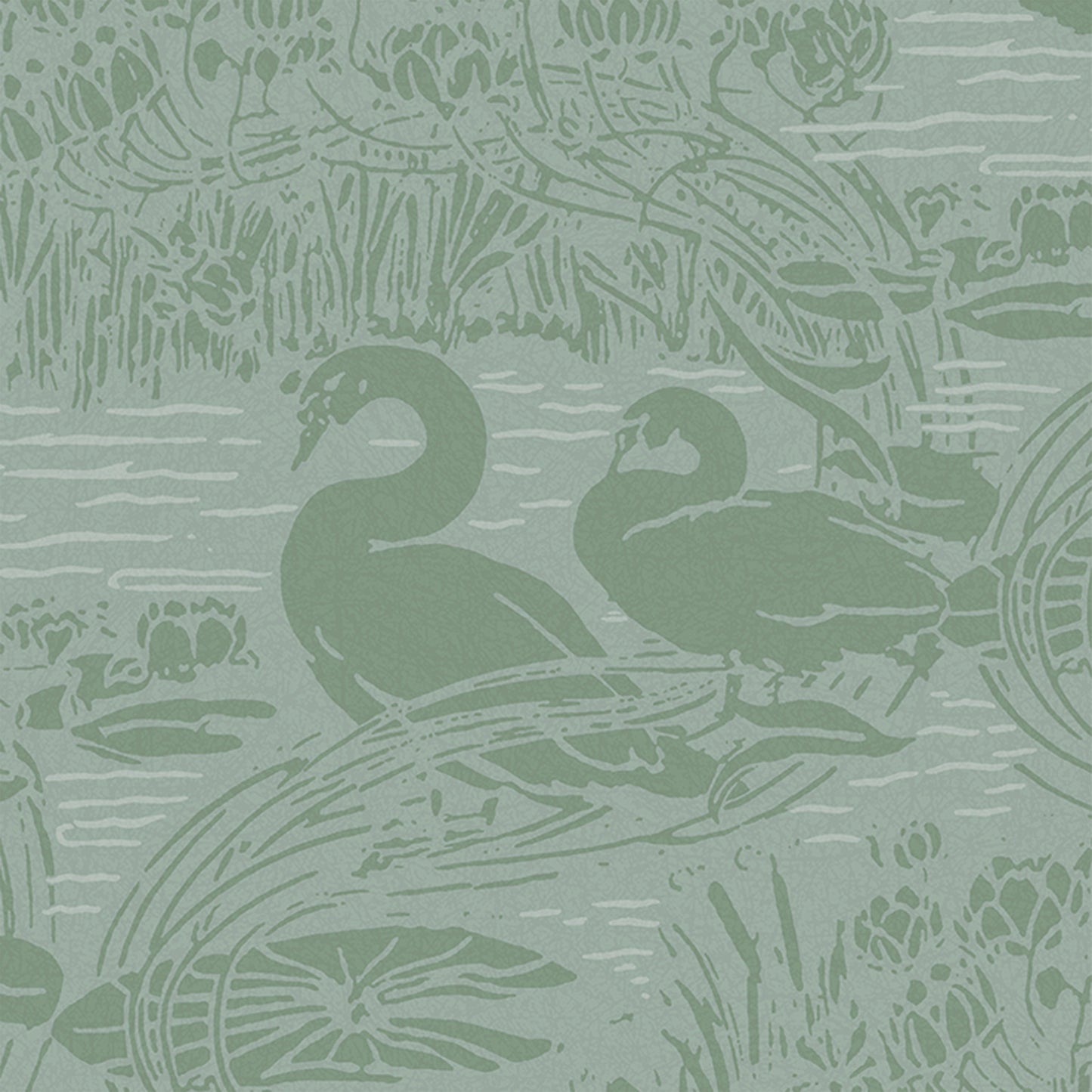 Purchase Laura Ashley Wallpaper SKU 118472 Swans Jade Green