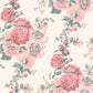 Purchase Laura Ashley Wallpaper Item# 118479 Hollyhocks Coral Pink