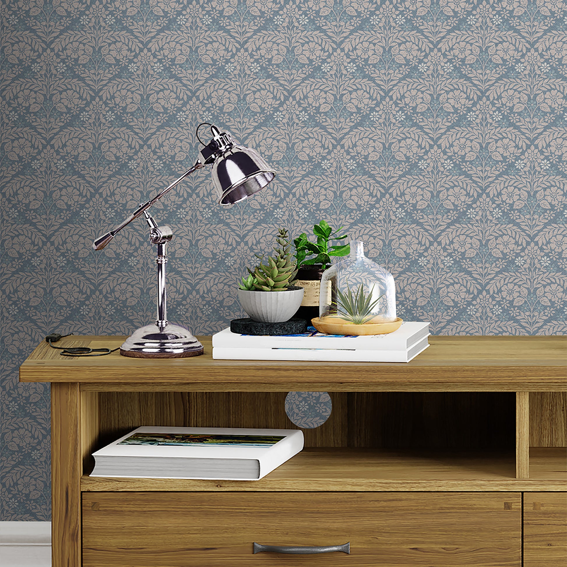 Purchase Laura Ashley Wallpaper SKU# 118489 Margam Newport Blue