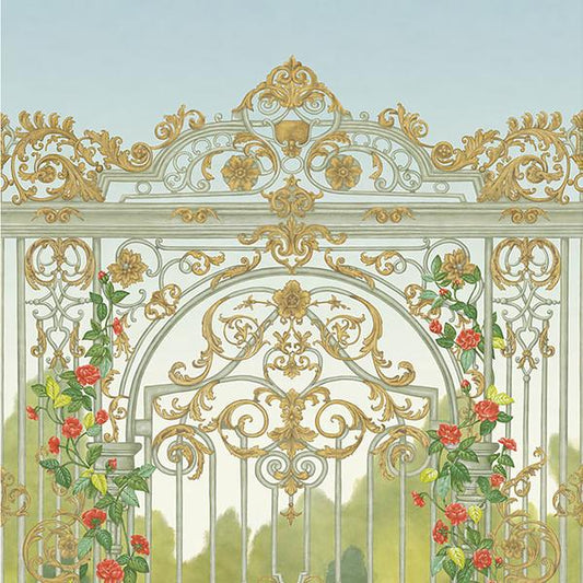 Search 118/8017 Cs Tijou Gate Sgrnsoliandroug By Cole and Son Wallpaper