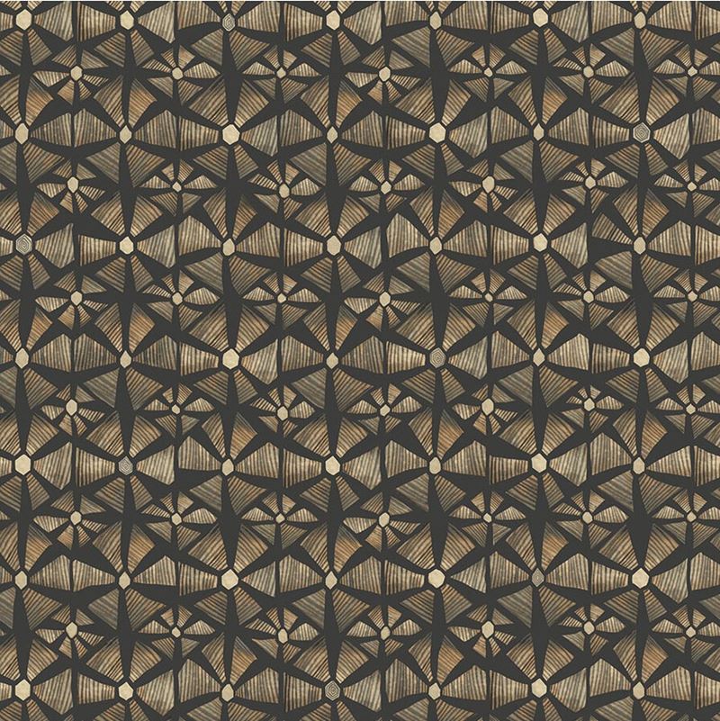 Sample 119/6028 Kalahari Spice and Black Geometric Cole and Son Wallpaper