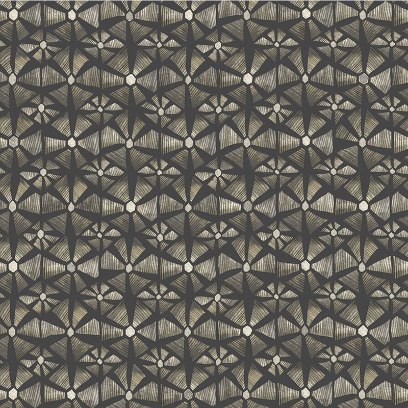 Sample 119/6029 Kalahari Stone and Charcoal Geometric Cole and Son Wallpaper