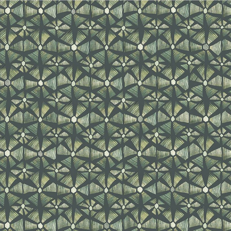 Sample 119/6030 Kalahari Fr Grn and Rcngcr Grn Geometric Cole and Son Wallpaper
