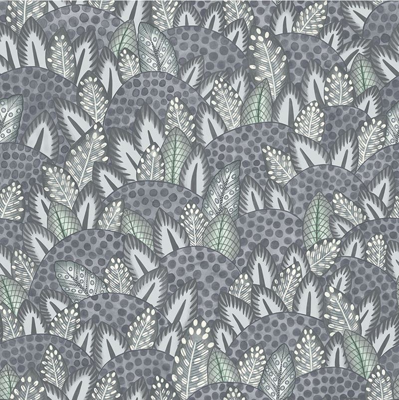 Sample 119/9039 Zulu Terrain Slate and Duckegg Botanical and Floral Cole and Son Wallpaper